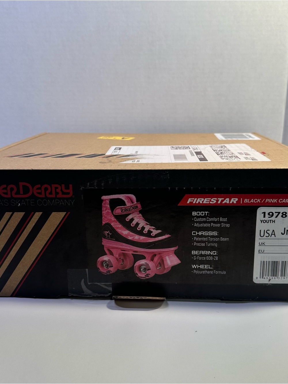 Roller Derby Firestar Kids Roller Skates - Black & Pink